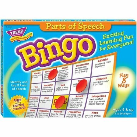 TREND ENTERPRISES Game, Bingo, Parts of Speech, 2-36 Players, Multi TEPT6134